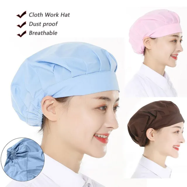 Cotton Wrap Hair Hat Food Service Chef Cap  Canteen Catering