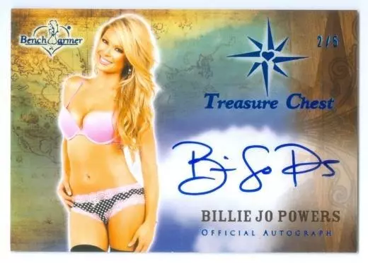 Billie Jo Powers "Autograph Card #2/5" Benchwarmer Treasure Chest 2013