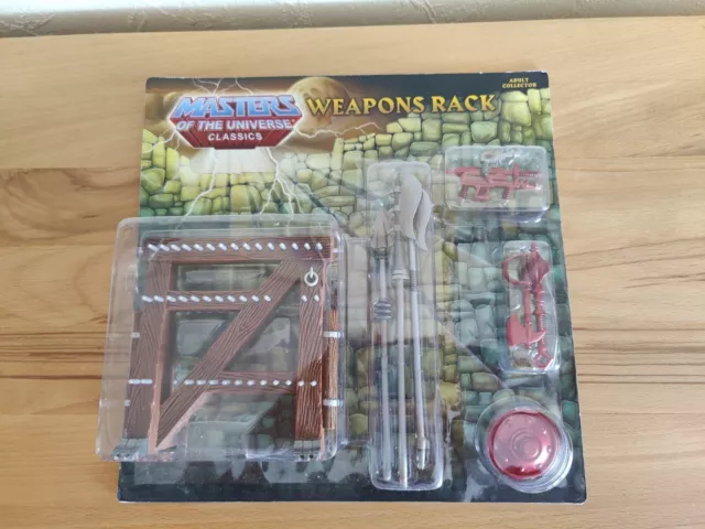 MOTUC Masters of the Universe Classics Weapon Rack neu OVP Castle Grayskull