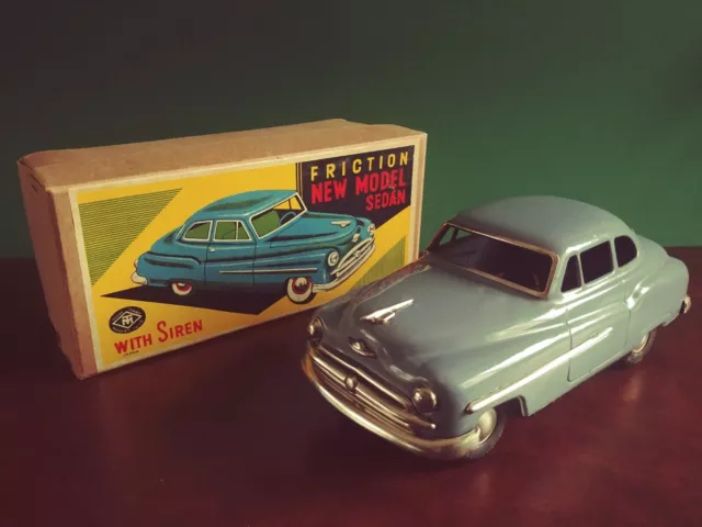 1950er MT Masudaya Modern Toys Japan Chevrolet Blechspielzeug Tin Toy mit OVP