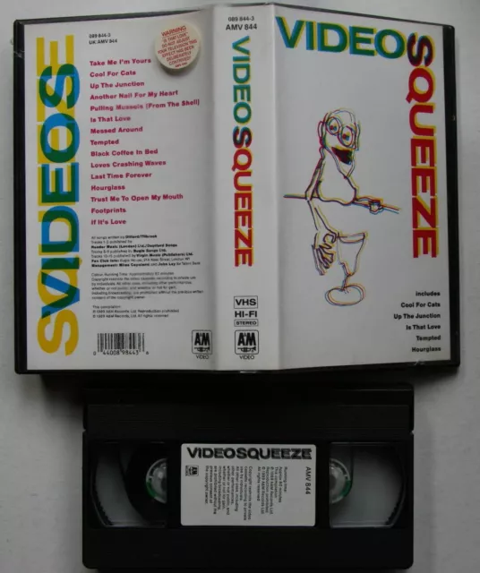 Squeeze Video Squeeze Rare 1989 VHS Video Punk Wave