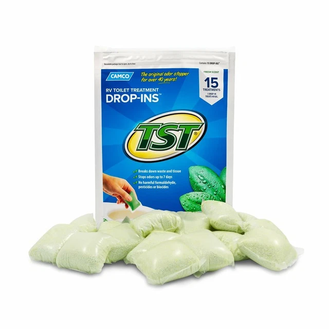 Tst Fresh Scent Drop Ins 15/Bag (For Rv/ Marine Toilet)