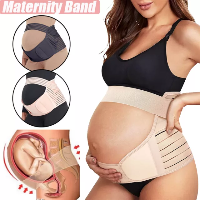 Maternity Pregnancy Belt Lumbar Back Support Waist Band Belly Bump Back Brace