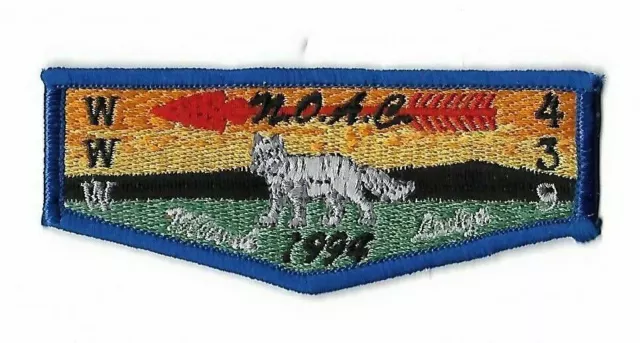 OA Lodge 439 Miwok 1994 NOAC S41 Flap RBL Bdr. [NAN-1300]