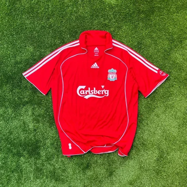 LIVERPOOL FC 06/08 Football Home Jersey Adidas Carlsberg EUR 74,90