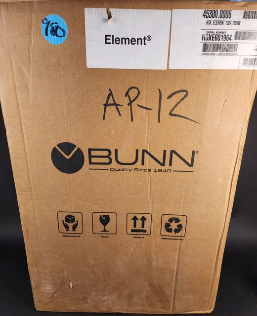 Bunn H3X Element SST Hot Water Dispenser 45300.0006   new sealed