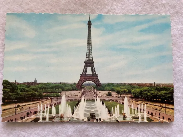 Eiffel Tower, Paris Vintage Postcard