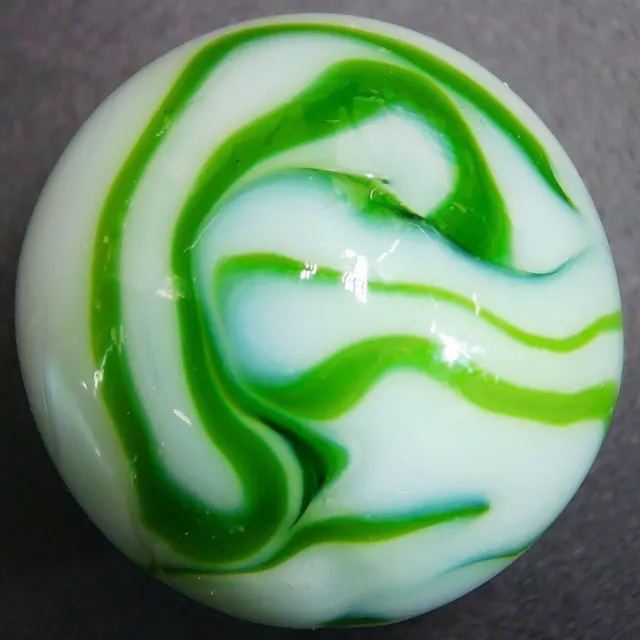 Vintage Shooter Alley Agate Swirl Marble. 1" Mint Condition w/Drizzle