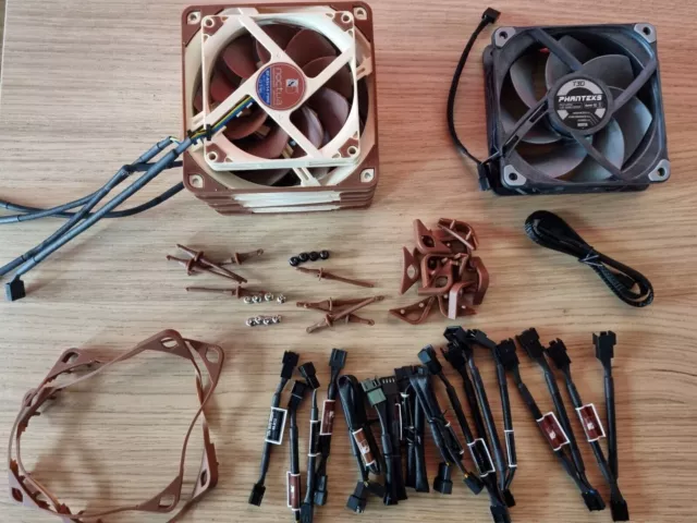 PC case/radiator fans (4 X noctua & 1 X phantek) as good as new [EU]