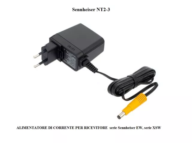 Sennheiser NT2-3 EU ALIMENTATORE DI CORRENTE 400mA PER RADIOMICROFONI EW, XSW