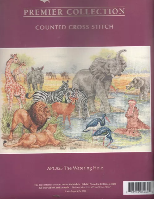 THE WATERING HOLE - Counted x stitch kit - Anchor brand - (APC925/24)(2779)