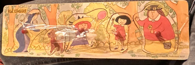 Madeline Bemelmans wood puzzle 1998 w/ Pegs by Kid Classics 5 pcs Vintage