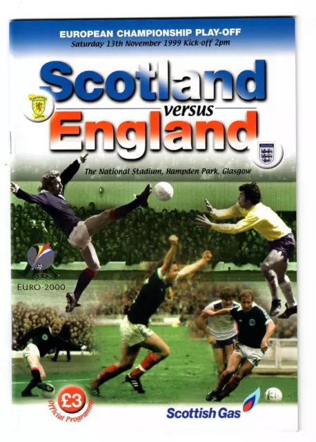 Scotland v England - 2000 European Championship Play-Off - Match Programme