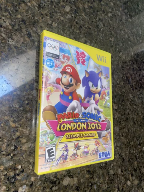 Mario & Sonic at the London 2012 Olympic Games Nintendo Wii (2011) Great Cond!
