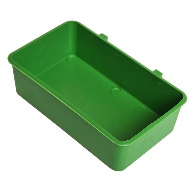 Bird Feeder Cup for Cage Plastic Water Food Trays for Poultry Feeding