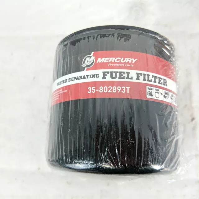 Mercury 35802893T For Outboard and Mercruiser Water Separating Fuel Filter NOS