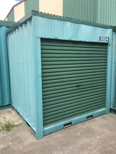 USED 2m long / 2.43m wide 2.6m High shipping container / Portable storage shed