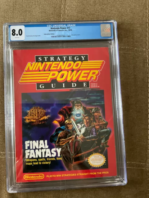 Nintendo Power Volume 17 CGC 8.0 Final Fantasy Strategy Guide Cover NES VGA Wata