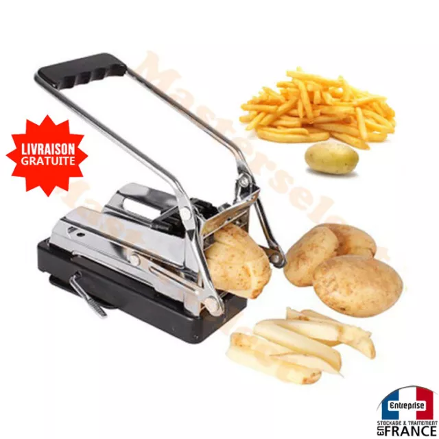 Coupe frites presse patate trancheuse pomme de terre avec poignet ventouse