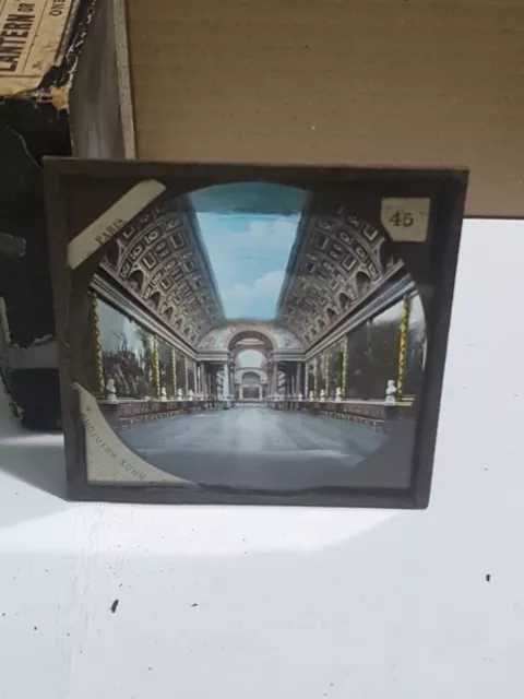 Antique, Glass Lantern Slide, Paris Collection Job Lot of 10 (lot 2)  (B28)