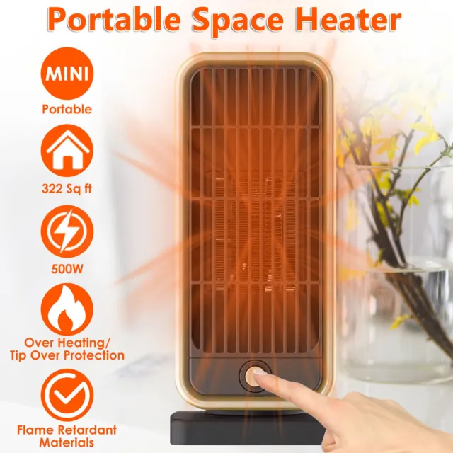 Portable Electric Space Heater Garage Hot Air Fan For Indoor Large Room Home