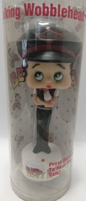 Betty Boop Talking Wobblehead Toy 2002  Motorcycle Biker Girl Precious King