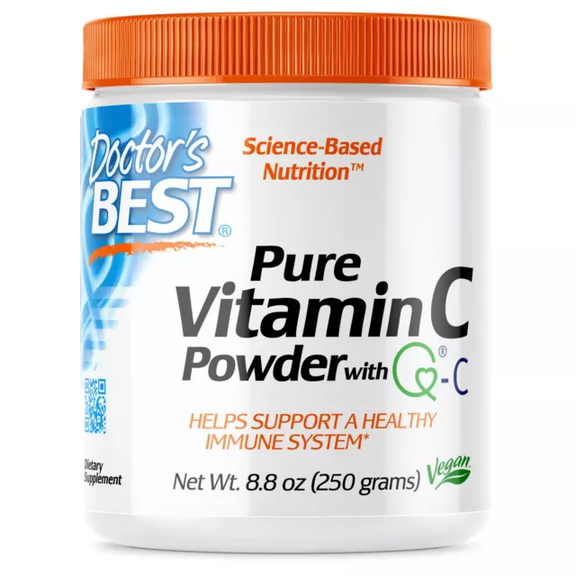 Doctor's Best Pure Vitamine C Poudre Avec Q-C 250ml (250 G) Immunitaire, OS Bien