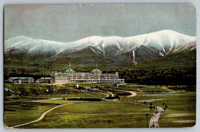 White Mountains, New Hampshire - The Mount Washington House - Vintage Postcard