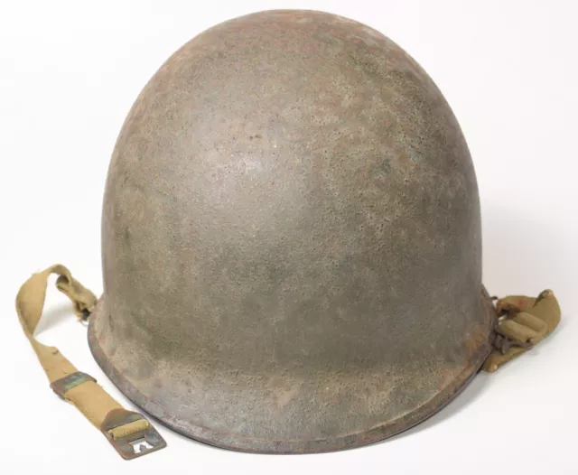 Original WWII US Army McCord Rear-Seam Swivel Bale M1 Helmet 3