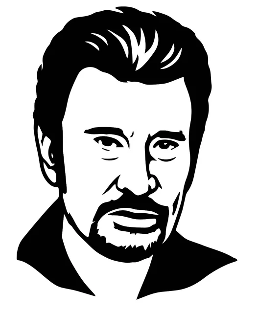 cadre plexiglas gravé gravure johnny hallyday 13X19 +trous+chevilles