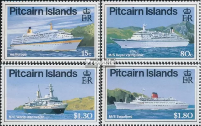 Pitcairn 377-380 (completa edizione) MNH 1991 Kreuzfahrtschiffe