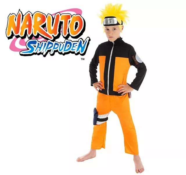 Naruto Shippuden Kostüm Ninja Anime für Kinder Gr. 128-152 Manga Fasching