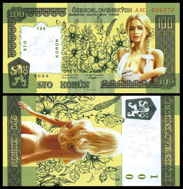 Czech Republic 100 Korun 2023 year Czechoslovakia POLYMER UNC uncirculated