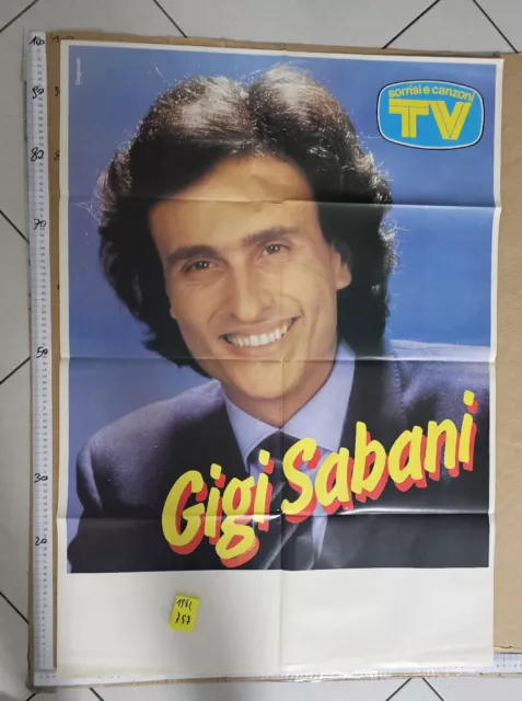 Manifesto Gigi Sabani 1984 Spettacolo TV Sorrisi E Canzoni