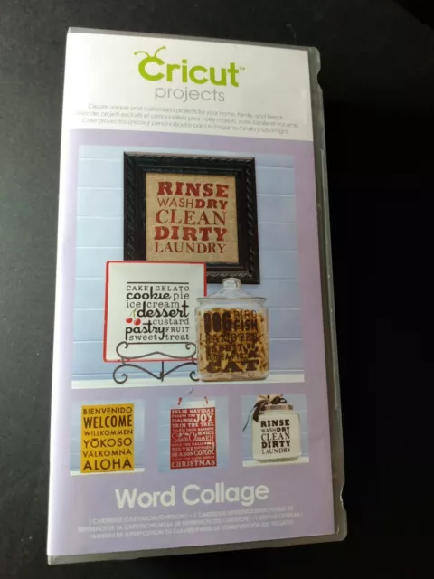Cartucho de collage de palabras Cricut Project con frases decoración del hogar 2001096