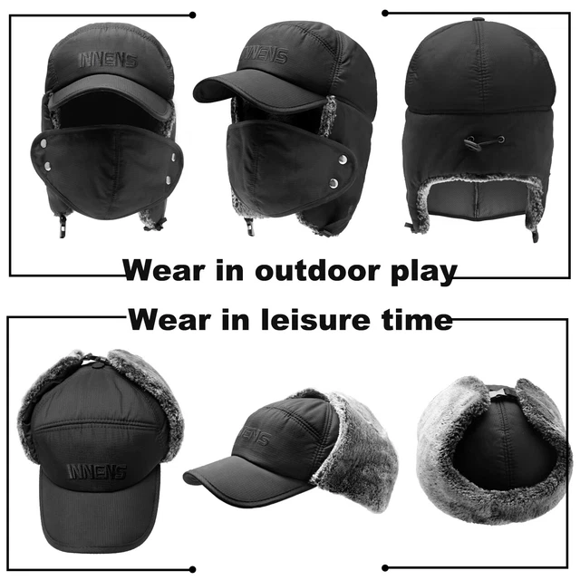 Gorro Y Bufanda De Invierno De Punto Forro Polar Calida De Esquí Para Frio Otoño 5