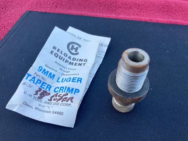 Taper Crimp Die 9 mm Luger, 380 ACP and 38 Super C-H Tool and Die