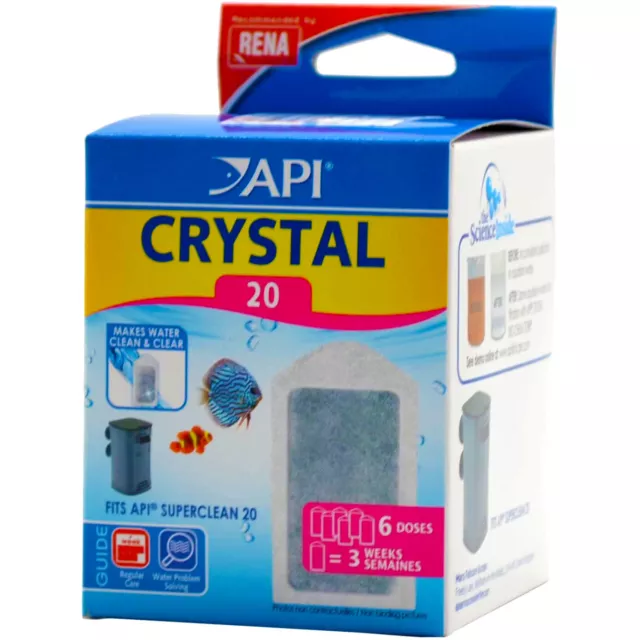 API Crystal 20 Filter Media Resin Carbon Odour Remover Replacement Cartridge