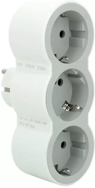 Mehrfachstecker Adapter Zertifiziert Legrand Weiß CE Multistecker Typ F 2P+E