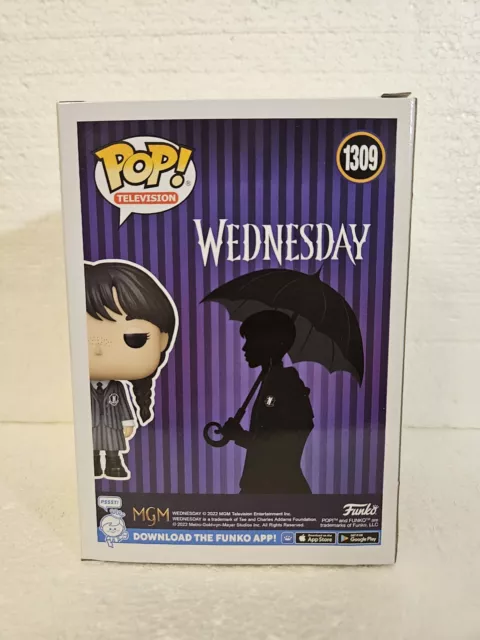 Funko Pop! # 1309 Television Netflix "Wednesday Addams" New, Original 3
