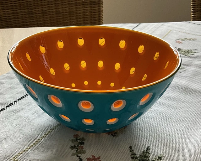 Guzzini Le Murrine Schale – Azur/Weiß/Blau, Ø 25 Cm, 2700 Ml