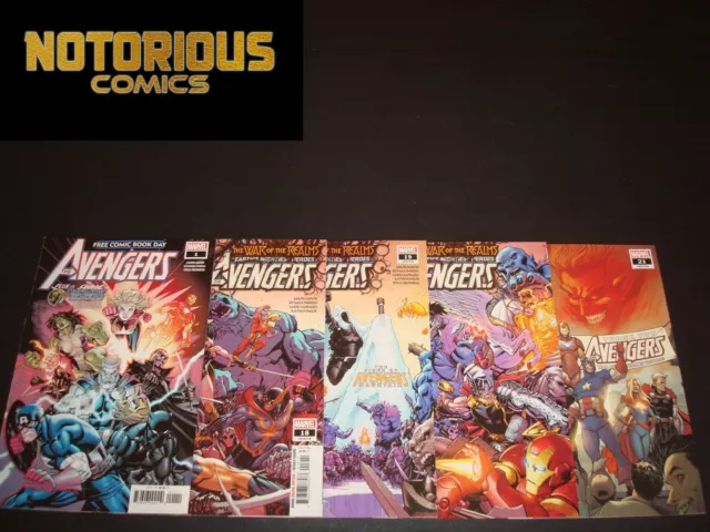Avengers 18 19 20 21 Complete War of the Realms FCBD Comic Lot Run Set Marvel