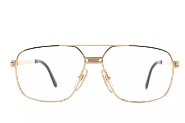 DUNHILL® 6134 40 56 gold vintage montatura occhiali 1980 frame 👓Uomo Donna