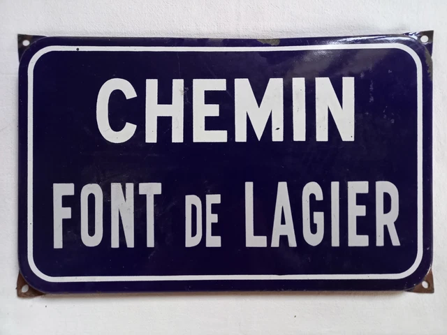Plaque signalétique en émail - Signalétique rétro Plaque signalétique en émail - Signalétique rétro