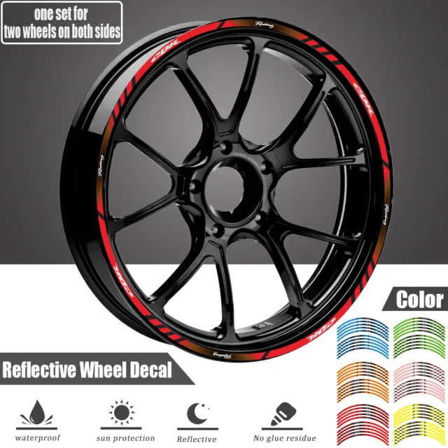 Wheel decals For Honda CBR600F4I motorcycle rim stripes tape stickers CBR600F4I