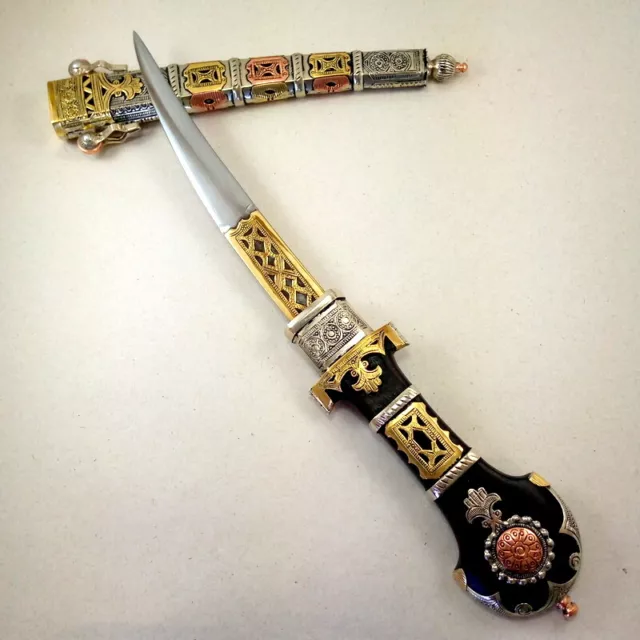 Dagger Knife  Morocco Jambiya Khanjar Islamic Sword Arabic silver Jambia Vintage
