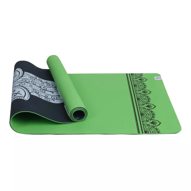 SINT Yoga Mat - Premium 6mm Print Reversible Extra Thick and Large Non Slip E...