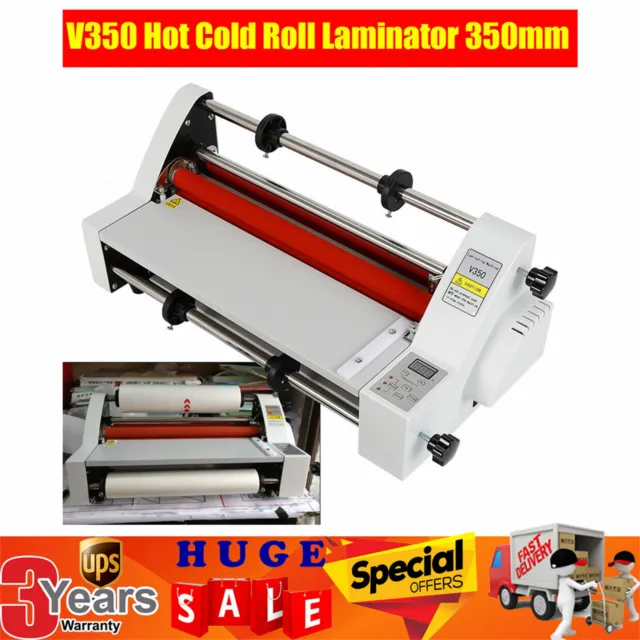 Hot Cold Roll Laminator Single + Dual Sided Digital Display Laminating Machine