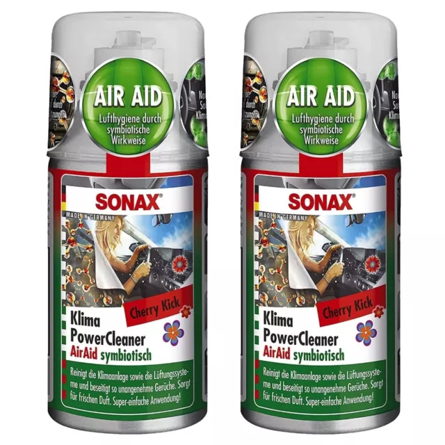 2x Set Sonax Klimaanlagen-Reiniger Desinfektion Klima-Reiniger Pflege Reinigung