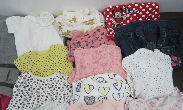 Baby Girl Clothing Bundle Size 3-6 Months Job Lot Pink White Disney 3